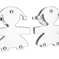 orecchini LE BEBE' briciole oro bianco femmina LBB 053