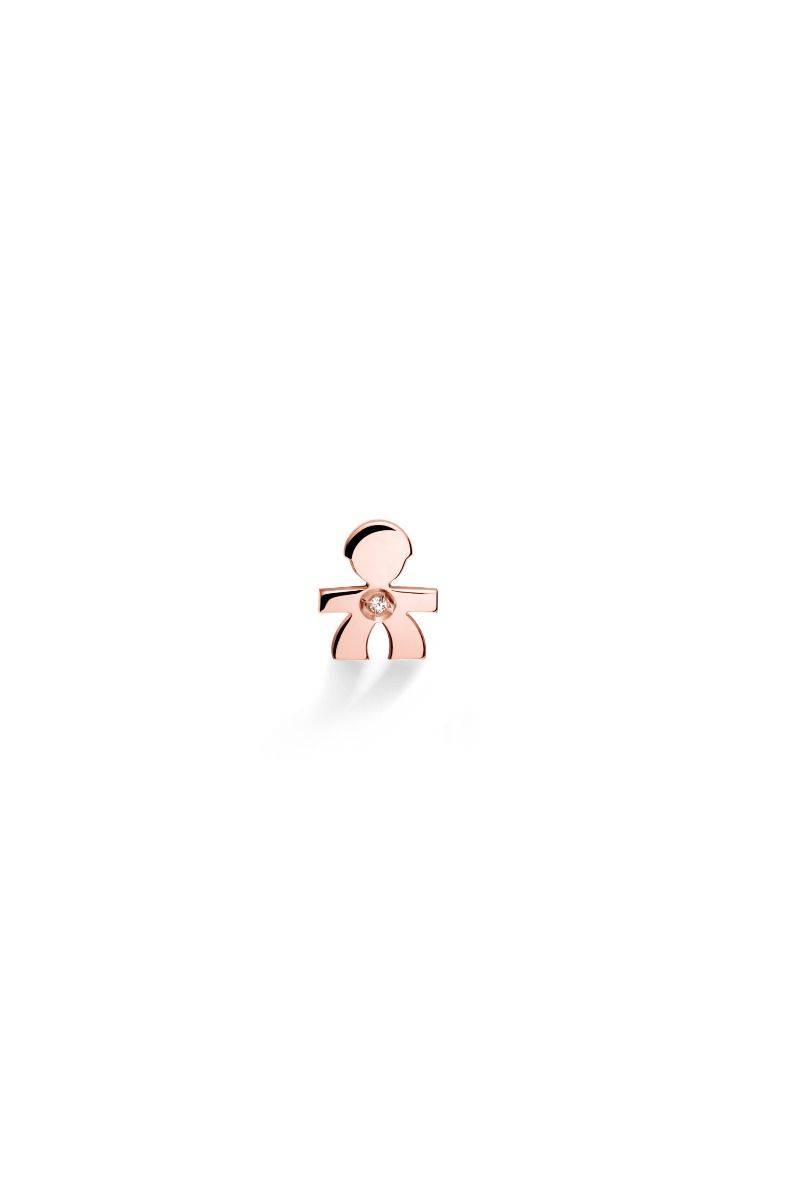 Mono orecchino Le bebè oro rosa bimbo