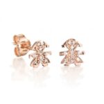 orecchini LE BEBE' briciole oro bianco femmina LBB 053