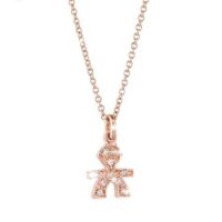 Collana LE BEBE' oro rosa bimbo LBB 321