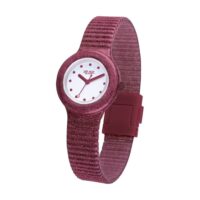 Orologio Hip Hop Sparkling Mania Bordeaux Glitter