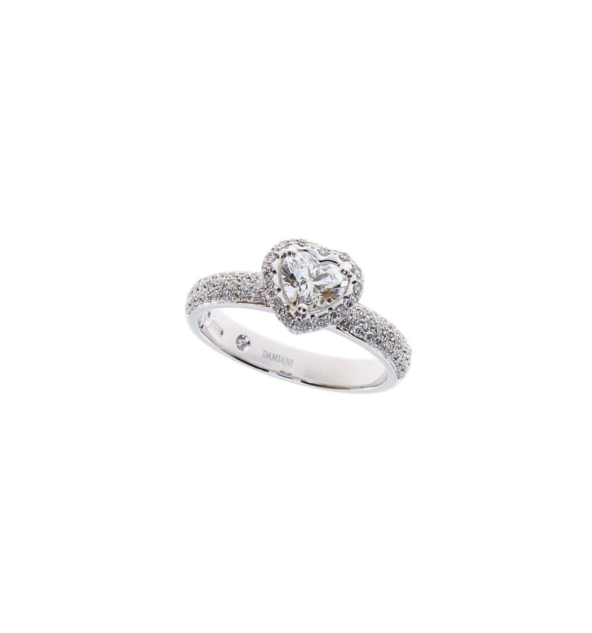 Anello Damiani Minou Cuore Full Pavè