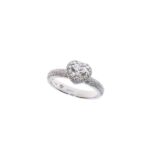 Anello Damiani Minou Cuore Full Pavè
