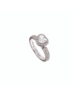 Anello Damiani Minou Cuore Full Pavè
