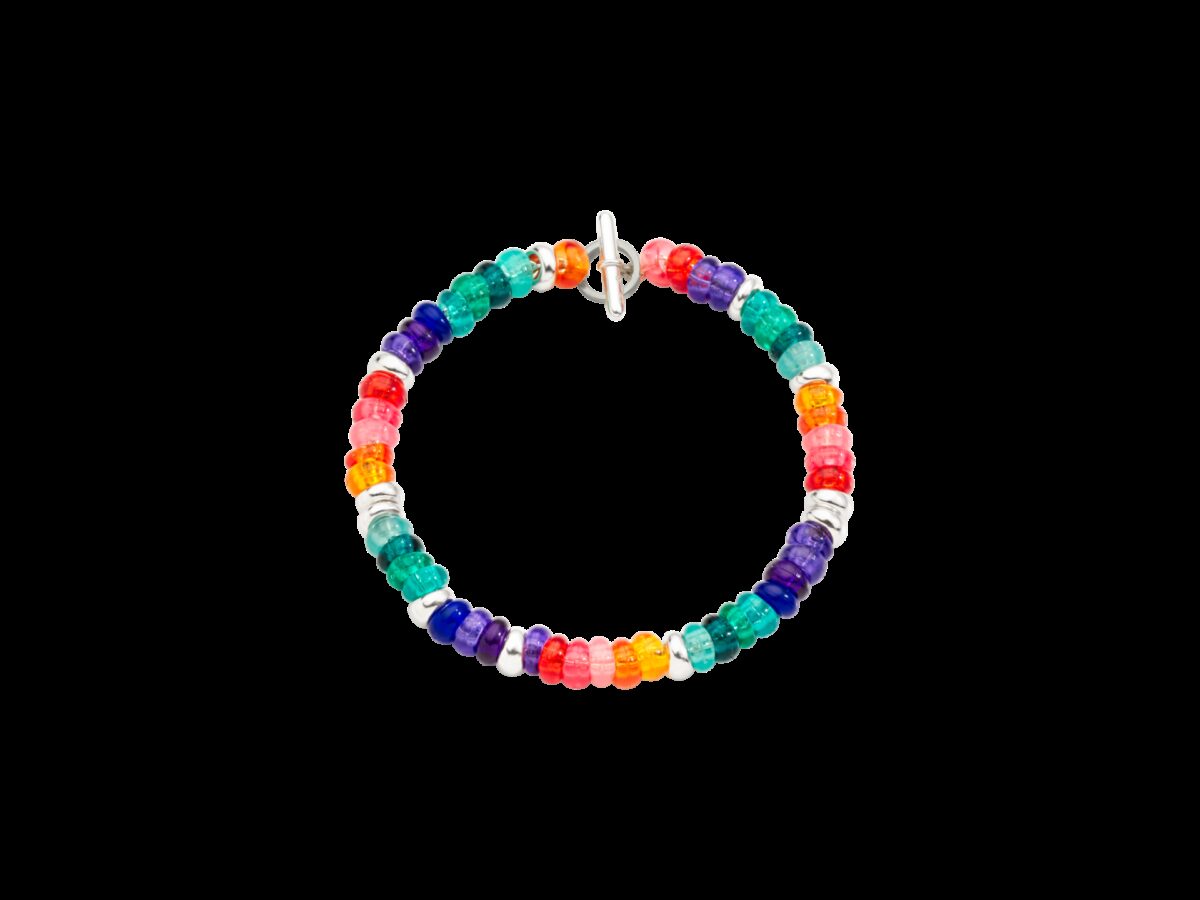 Bracciale Dodo Rondelle Arcobaleno