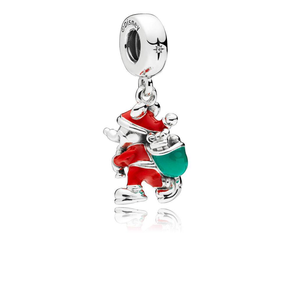 Charm Pandora Disney Mickey Mouse Babbo Natale con I Regali