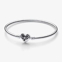 Bracciale Pandora Rigido Moments Cuore e Farfalla