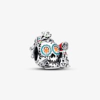 Charm Pandora Pixar, Coco, Teschio Miguel & Dante che si illumina al buio
