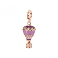 Charm Rosato Storie Viaggi Mongolfiera Rosa