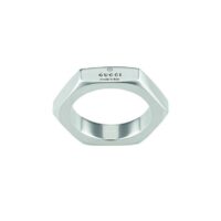 Anello Gucci Trademark Esagonale