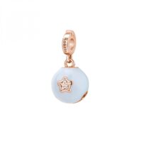 Charm Rosato Storie Campanellino Nascita Azzurro