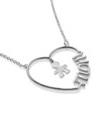 Collana Le Bebè Cuore di Mamma con Sagoma Bimbo