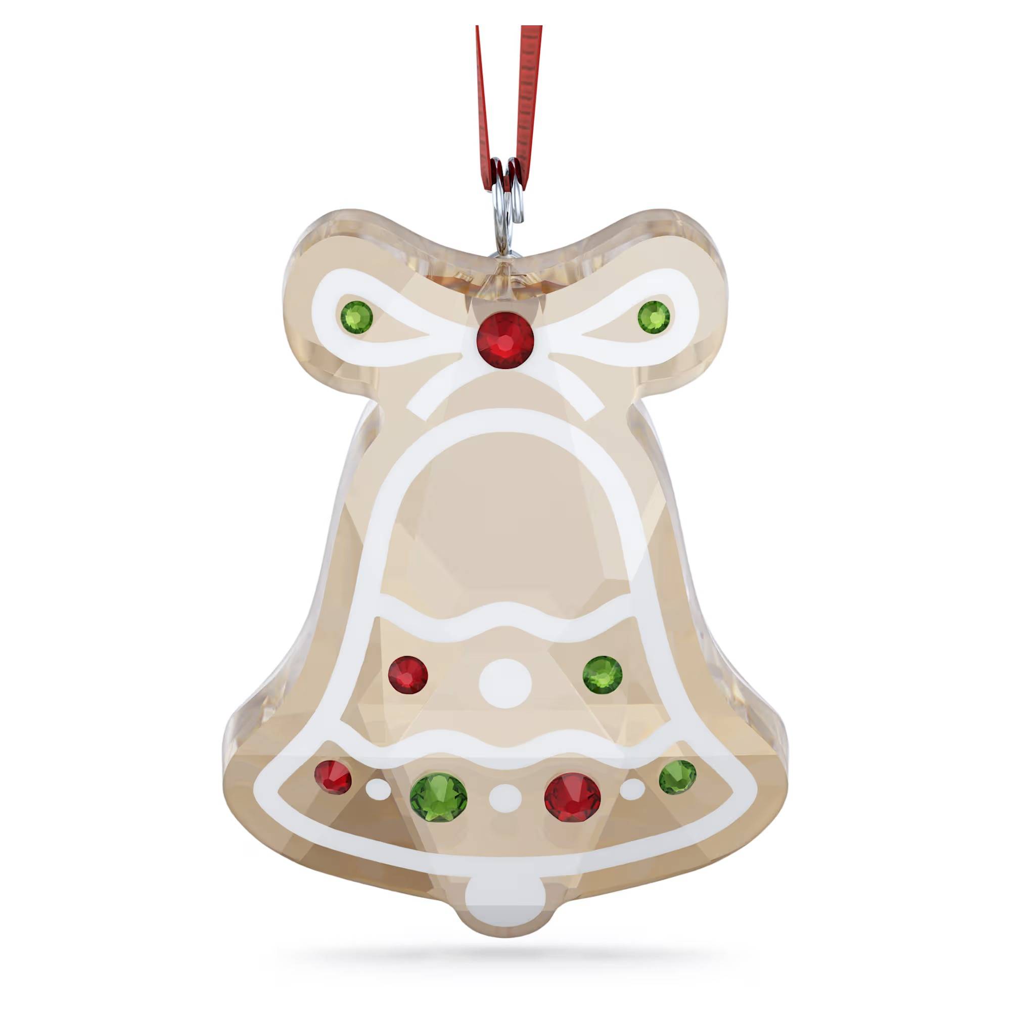 Cristallo Swarovski Decorazione Campanella Pan di Zenzero Holiday Cheers