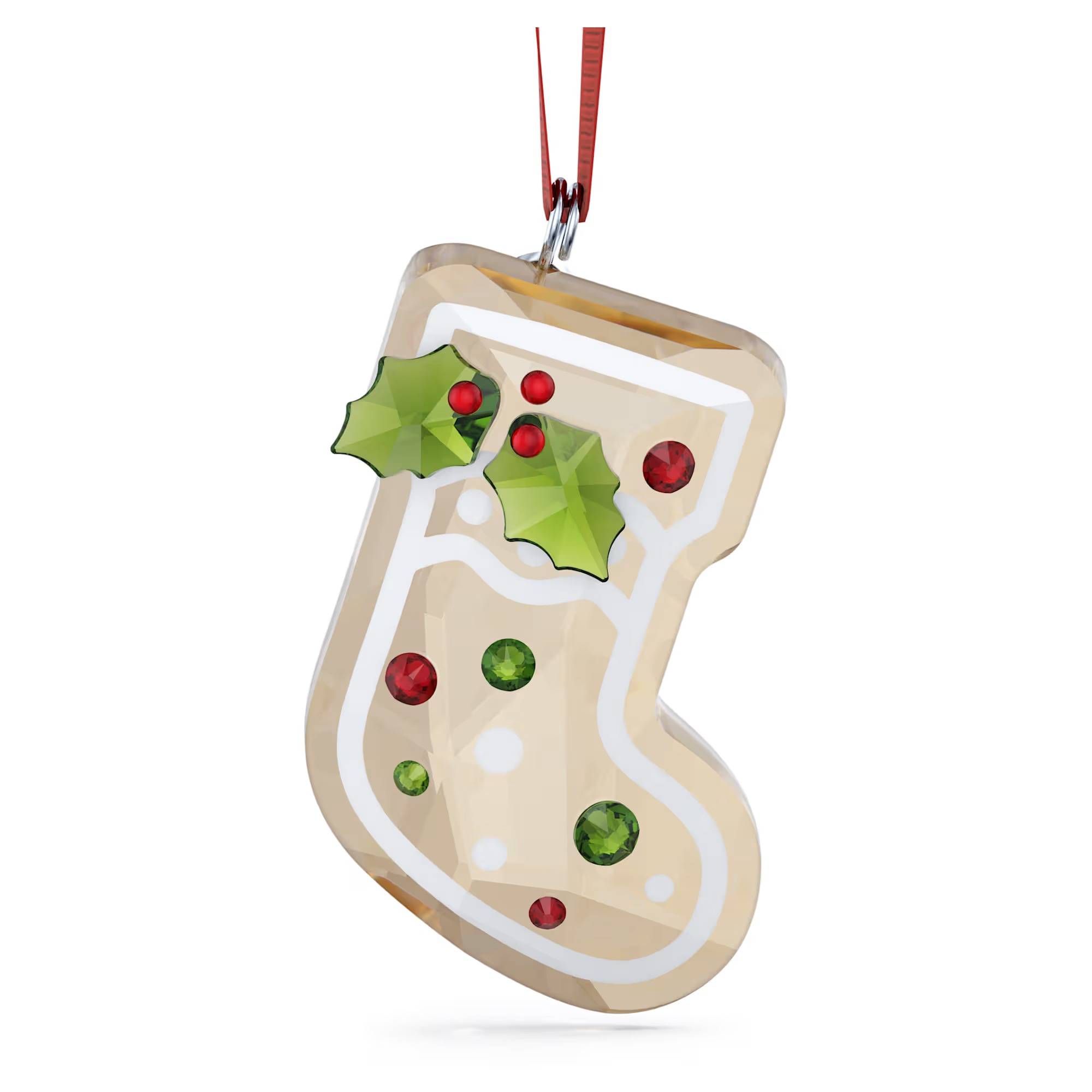 Cristallo Swarovski Decorazione Calza Pan di Zenzero Holiday Cheers