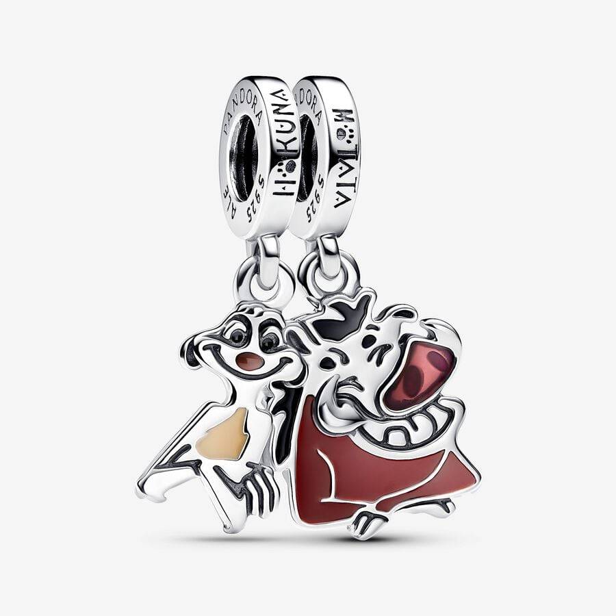Charm Pandora Disney Il re leone, Pendente Timon e Pumbaa Divisibile