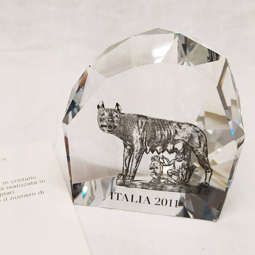 Cristallo Swarovski Targa La Lupa 2011 Limited Edition