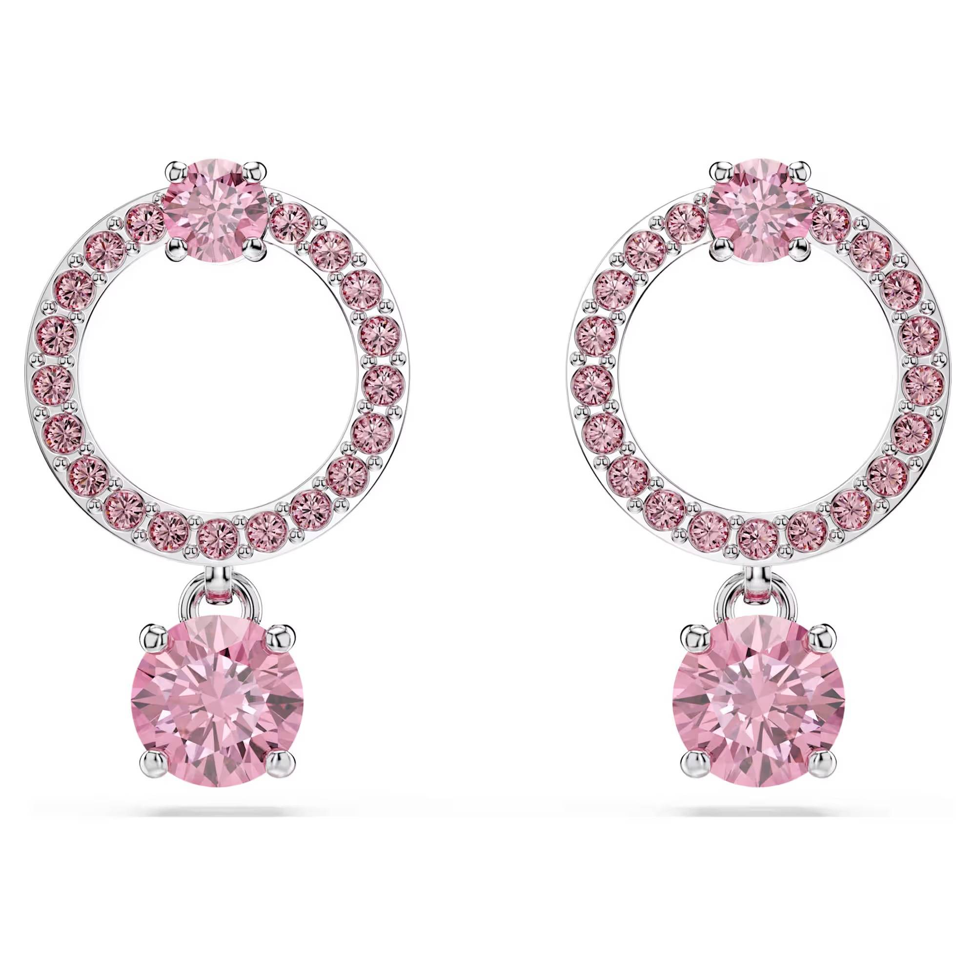 Orecchini Swarovski Attract Rosa pendenti