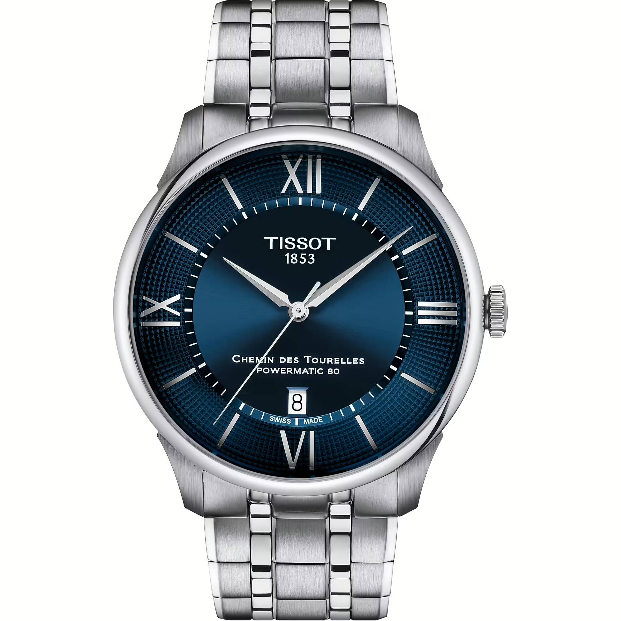 Orologio Tissot Chemin Des Tourelles Powermatic Blu 42mm