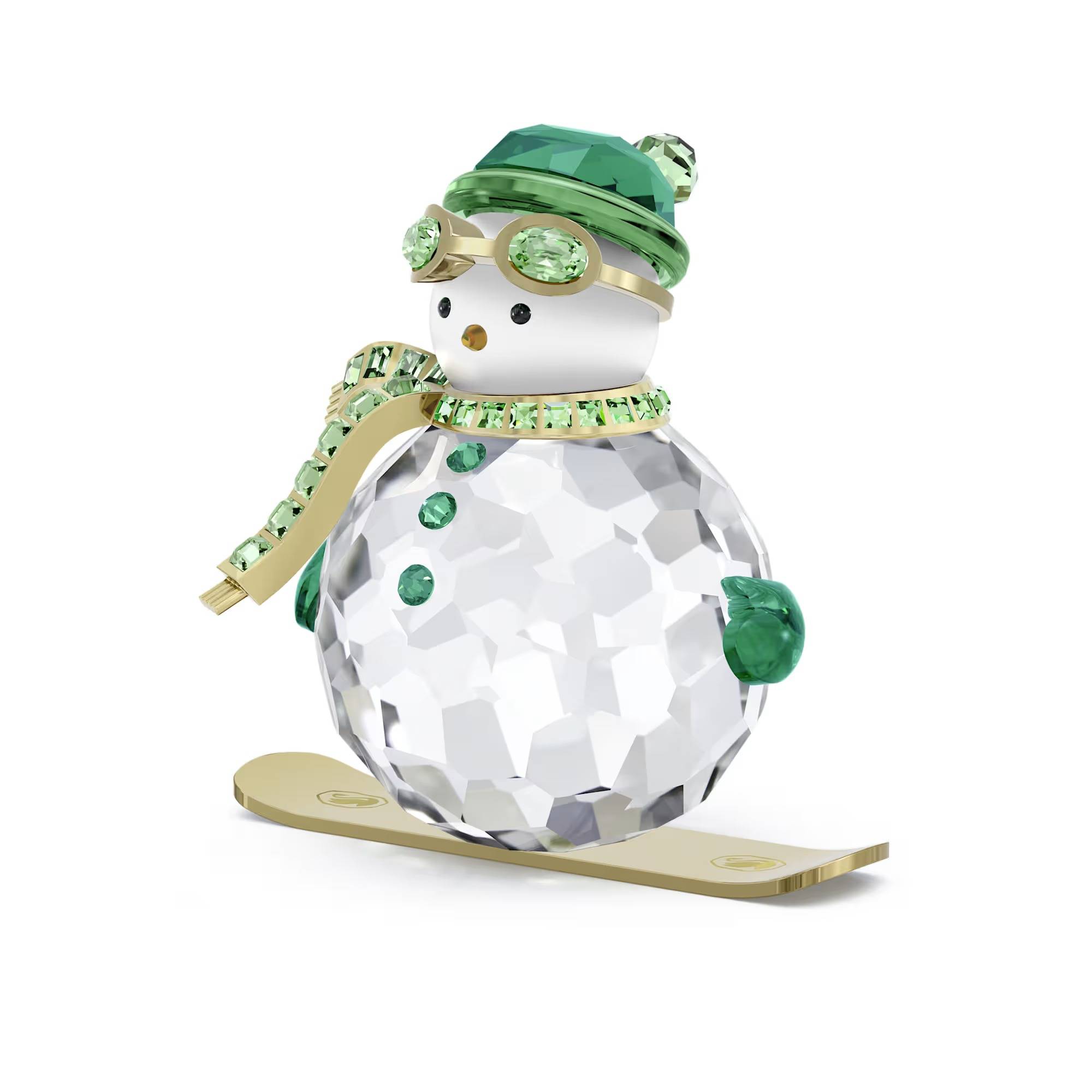 Cristallo Swarovski Pupazzo di Neve Verde Dulcis Holiday Cheers