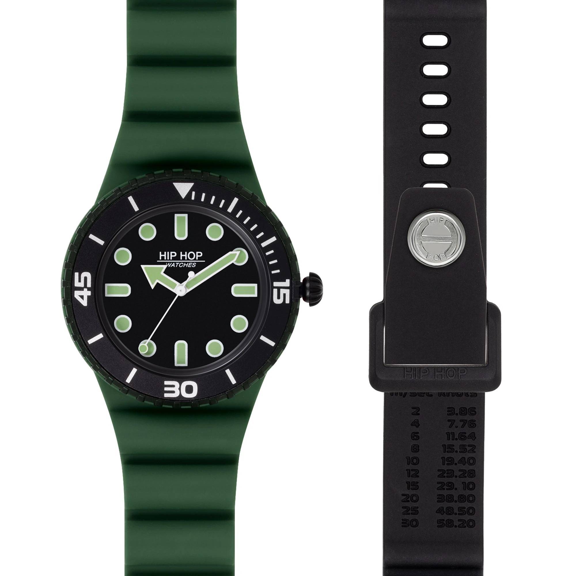 Orologio Hip Hop Master Green Black