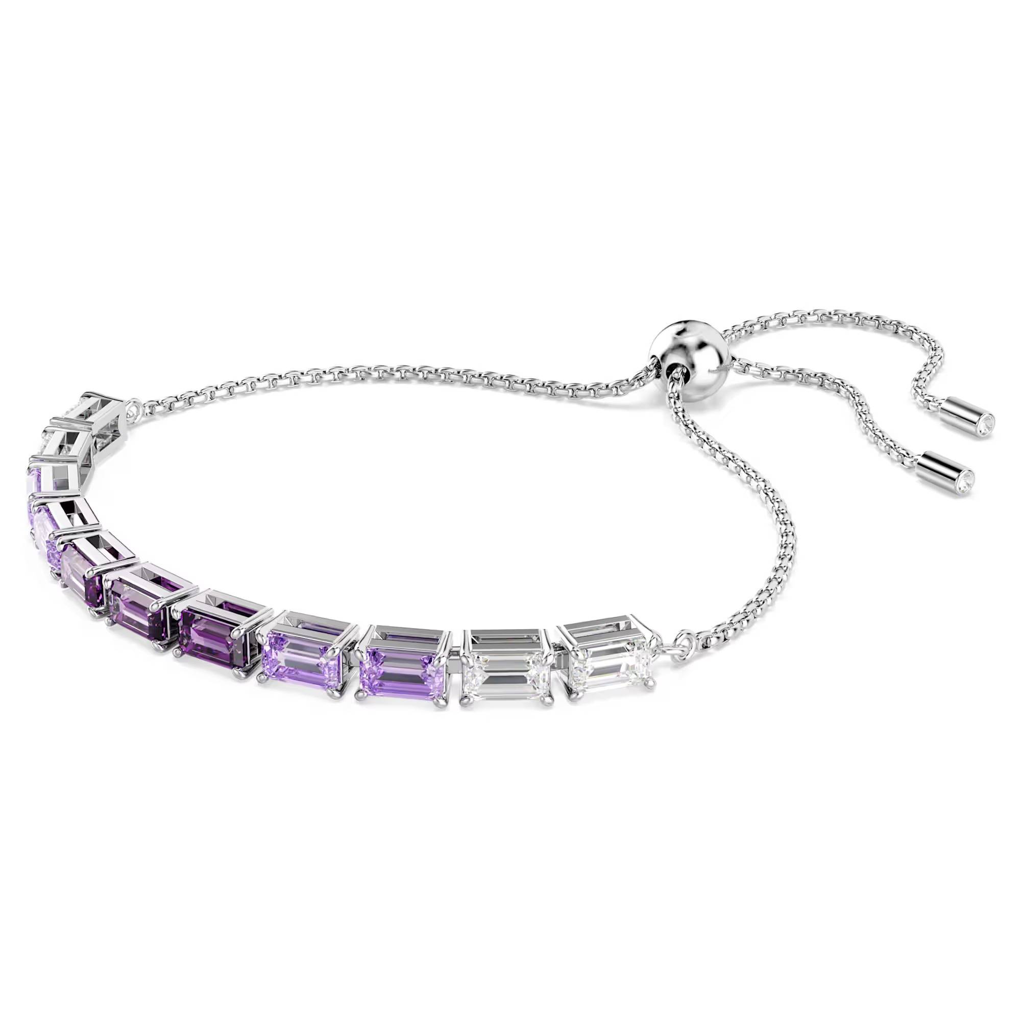 Bracciale Swarovski Matrix Viola Regolabile