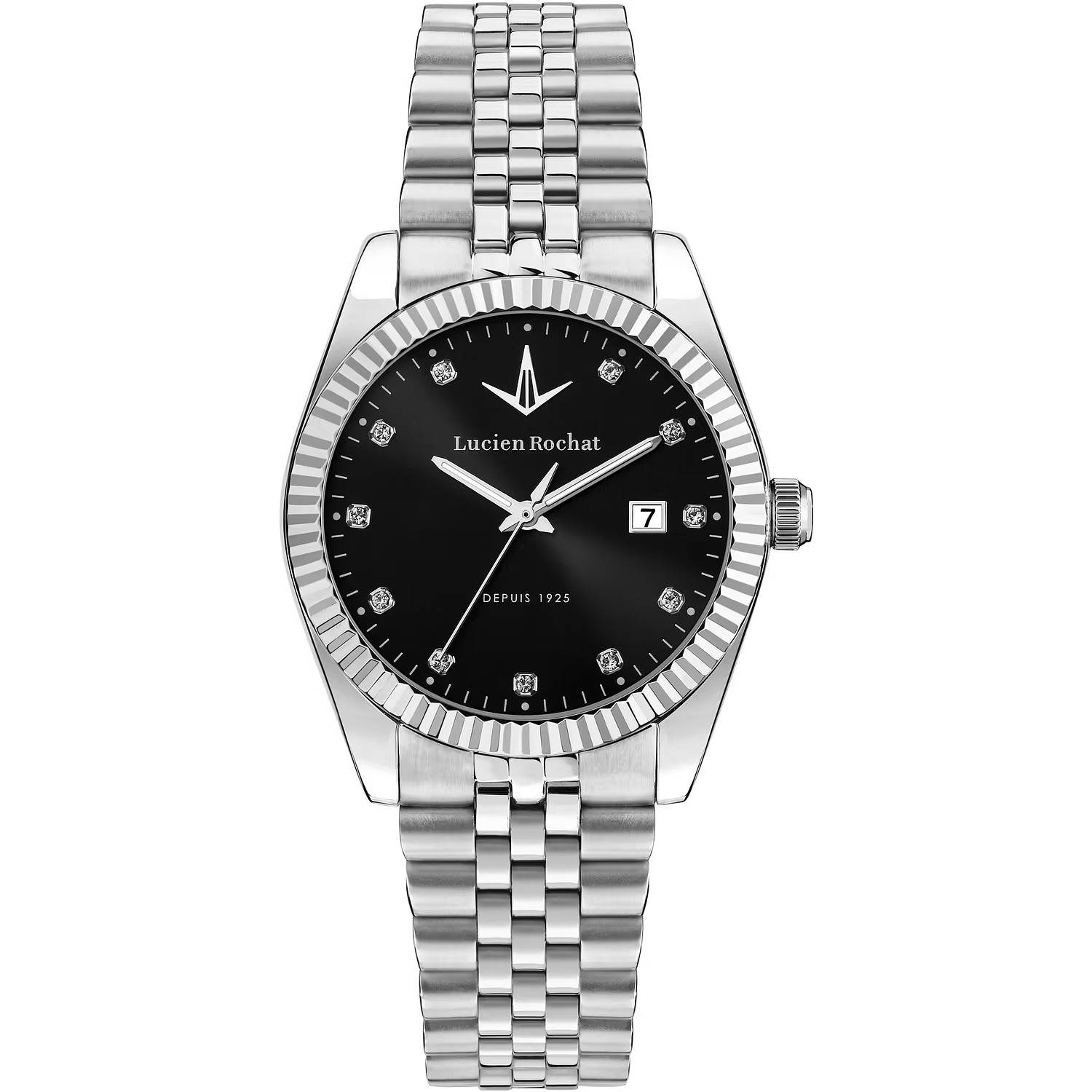 Orologio Lucien Rochat Bienne Nero con Diamanti