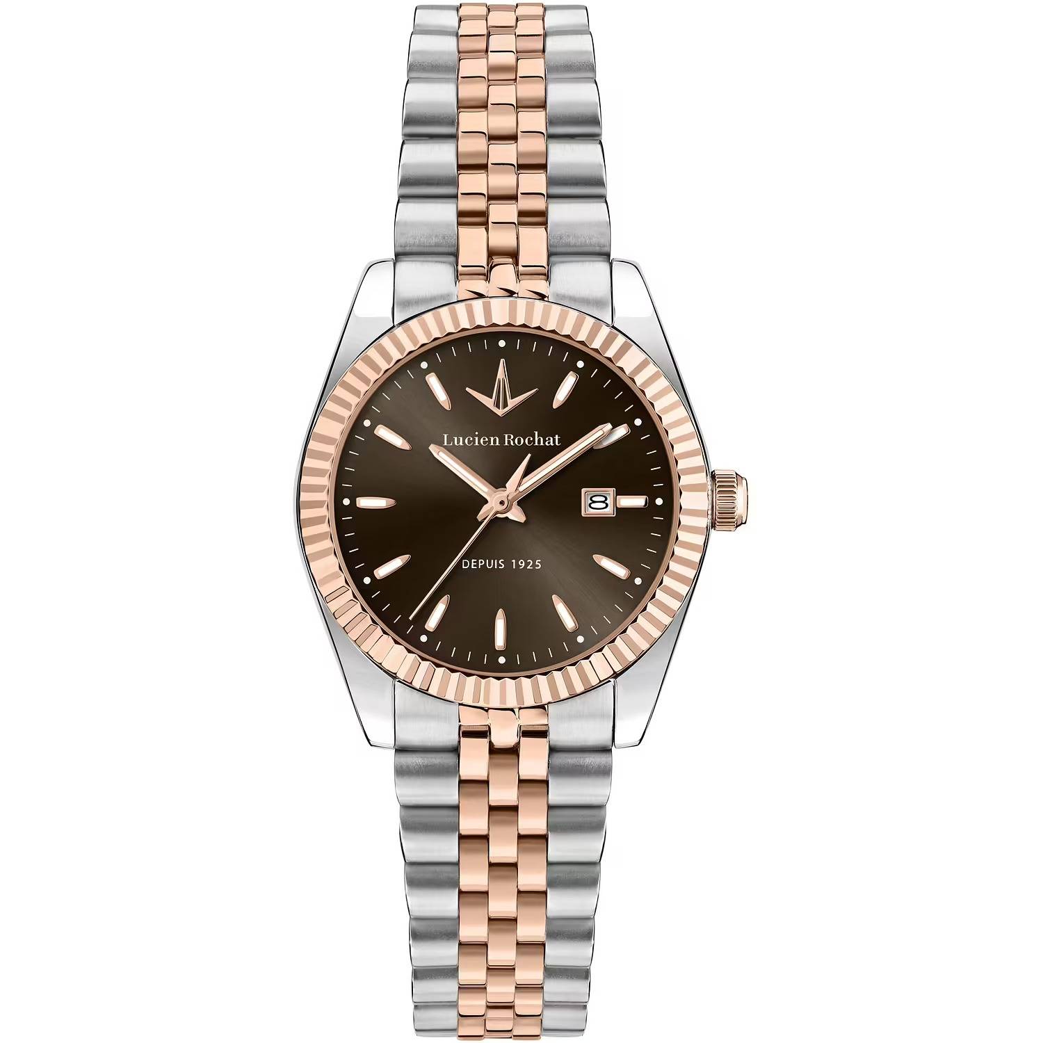 Orologio Lucien Rochat Bienne Marrone Bicolore Rosè