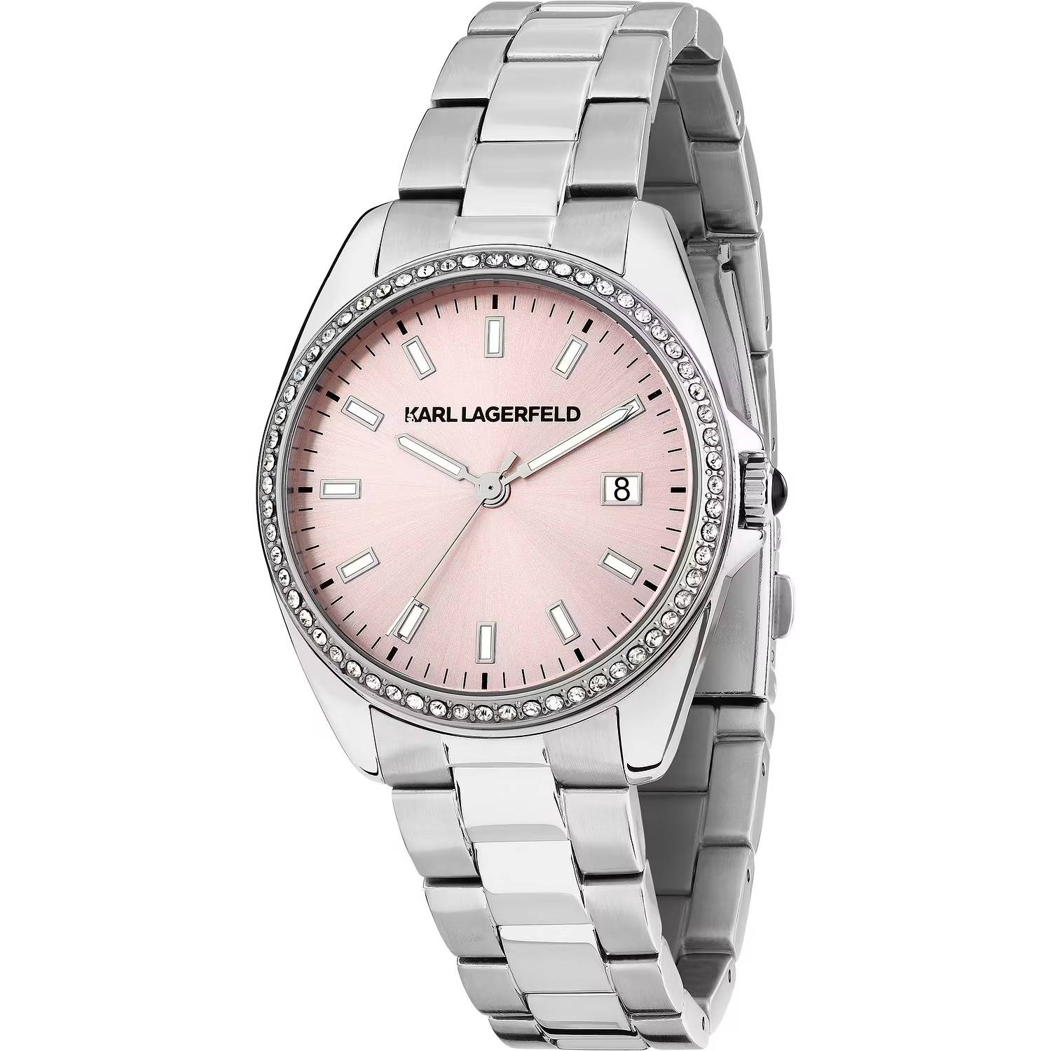 Orologio Karl Lagerfield Round Essentials Rosa