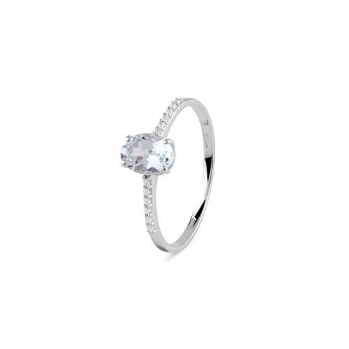 Anello Bliss Stephanie Acquamarina