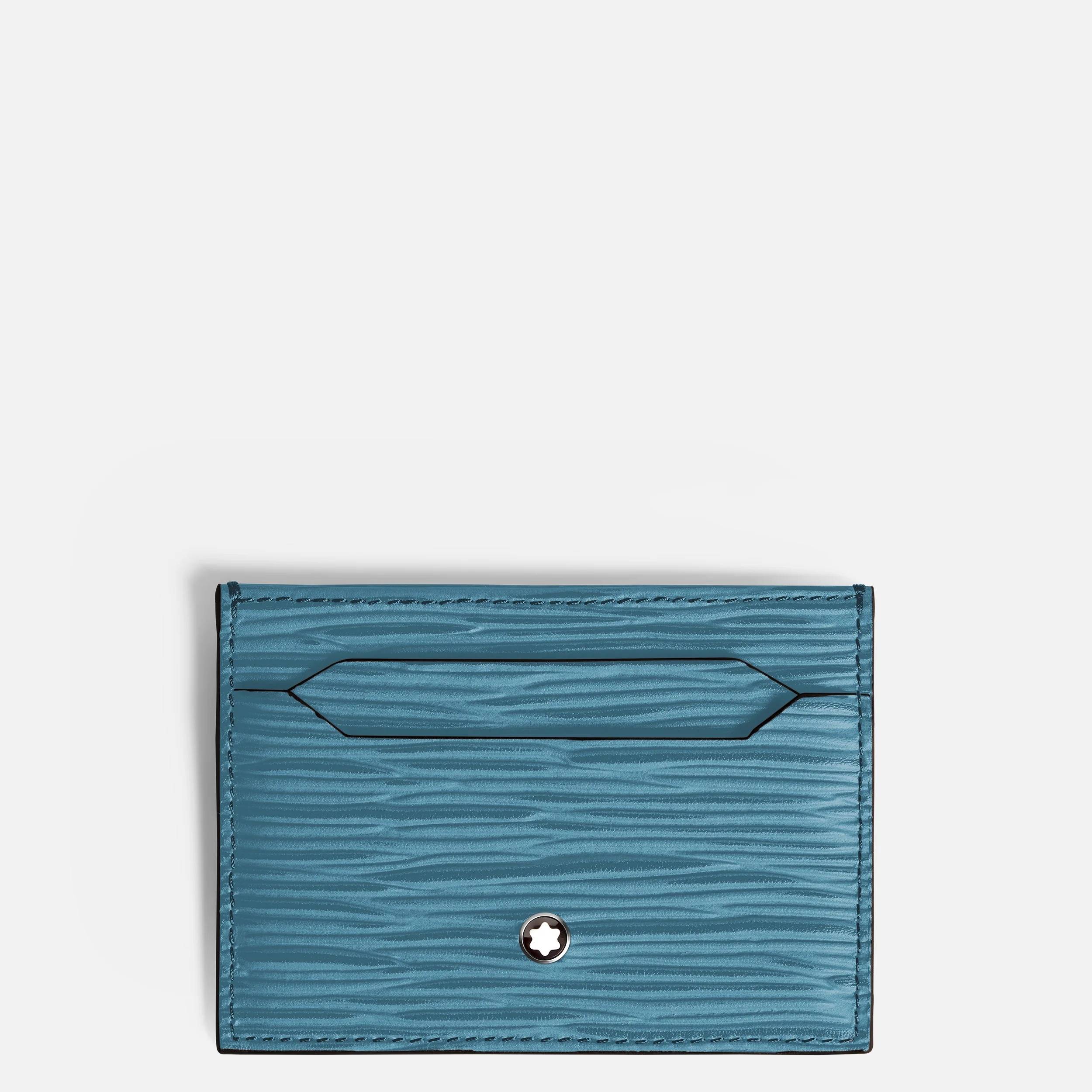 Porta Carte Montblanc Meisterstück 4810 5cc Blu Fumè