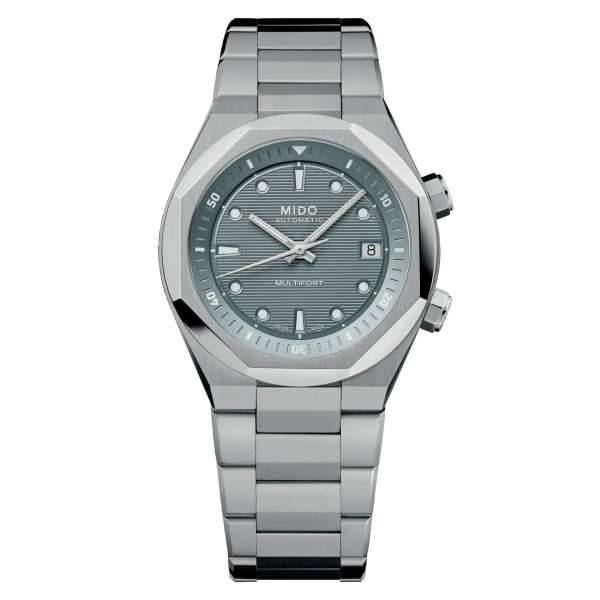 Orologio Mido Multifort 8 Two Crowns Grigio