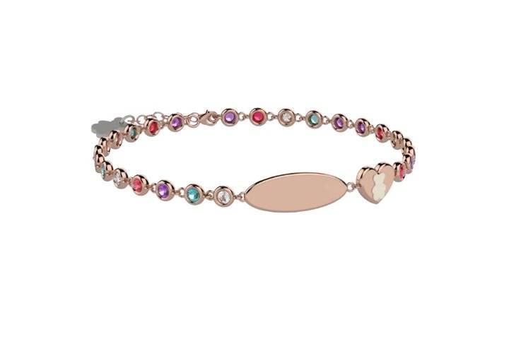 Bracciale Nanan Bijou Tennis Con Pietre Colorate