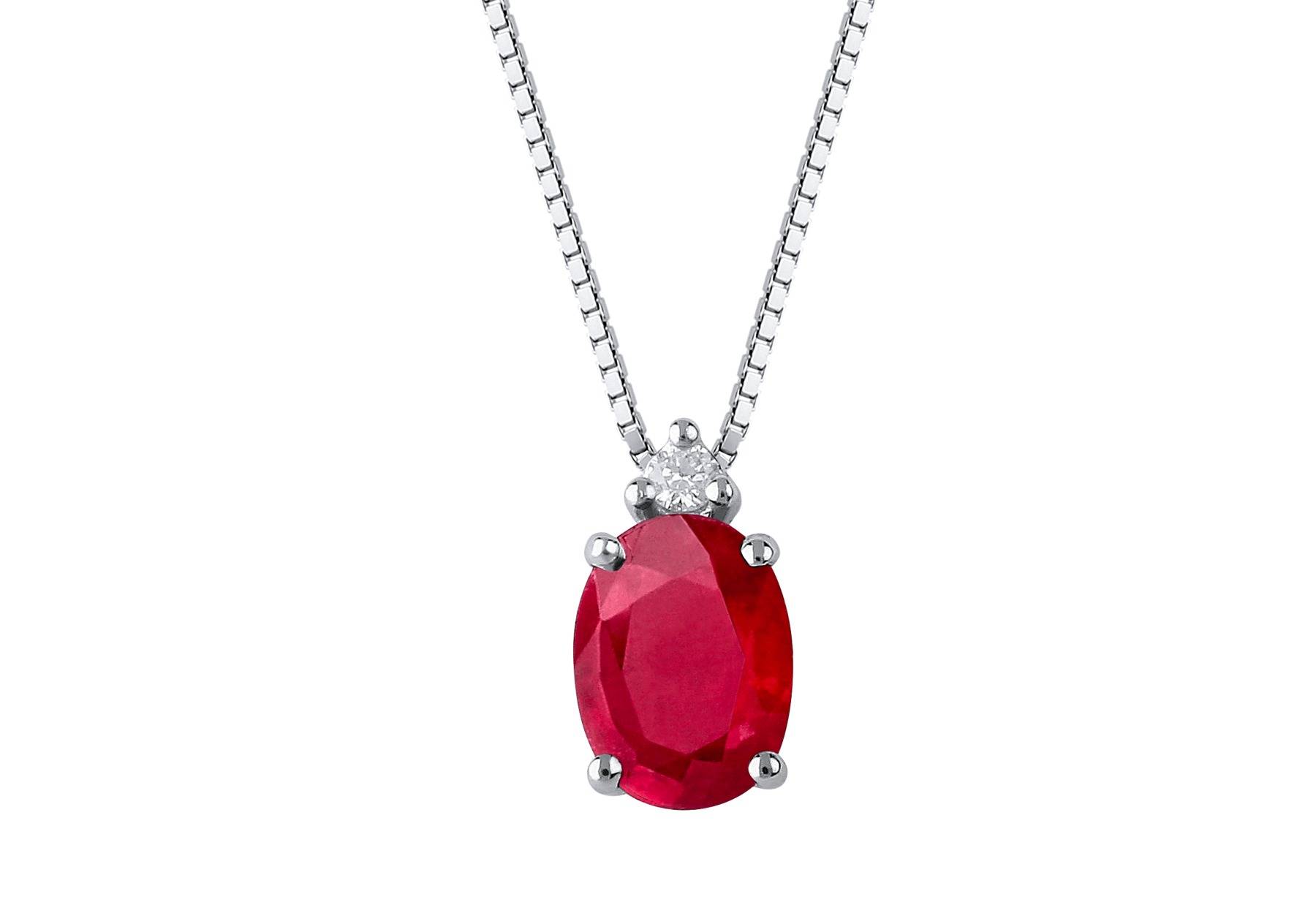 Collana Demetra Rubino e Diamante
