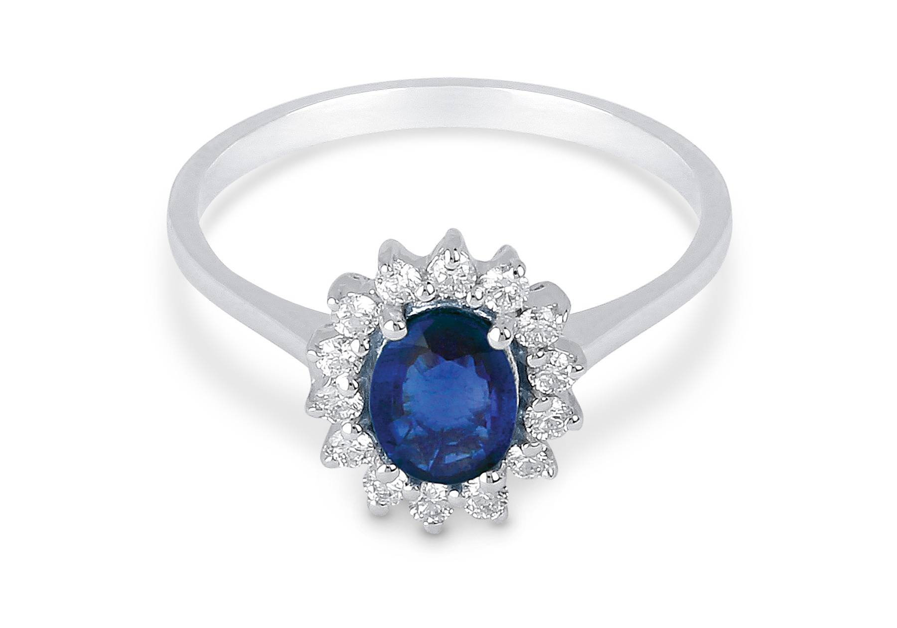 Anello Demetra Chroma Camille Zaffiro Diamanti