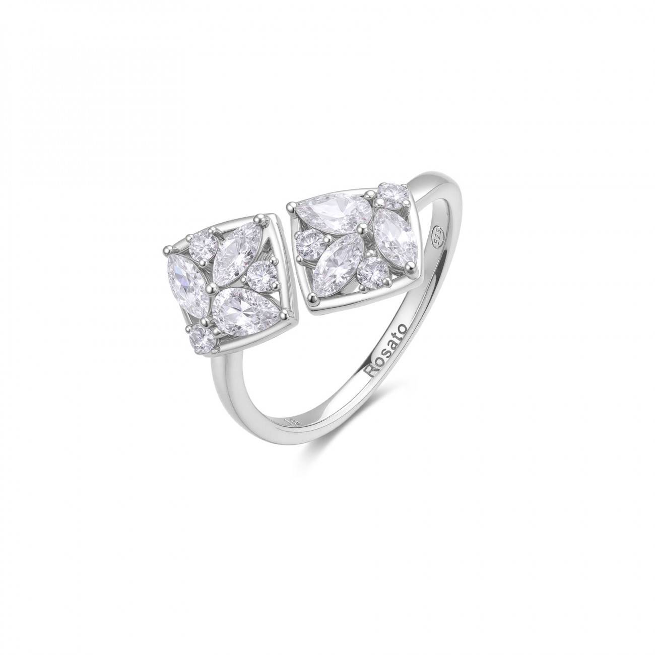 Anello Rosato Gemma Aperto