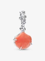 Charm Pandora Pendente Doppio Conchiglia Color Corallo