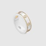 Anello Gucci Icon Ceramica Bianca
