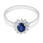 Anello Demetra Chroma Camille Zaffiro Diamanti