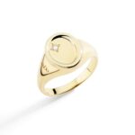 Anello Dodo Sigillo oro Giallo e Diamante