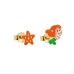 Orecchini Primegioie Fiabe Sirenetta e Stella Marina