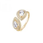 Anello Rosato Anna Aperto Dorato