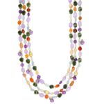 Collana Nivy Berenice Tre Fili Con Pietre Naturali