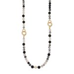 Collana Nivy Venere con Onice e Perle