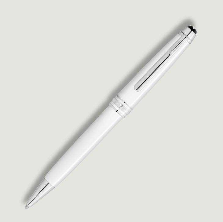 51506 Penna a Sfera Montblanc Meisterstück Classique Bianca - immagine 1