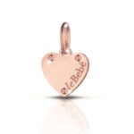 Ciondolo CUORE Oro rosa LE BEBè  LBB 163 LOCK YOUR LOVE