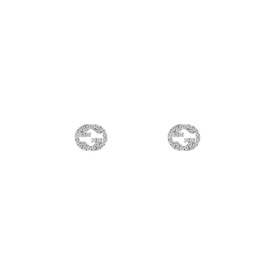 29703 Orecchini Gucci Interlocking G Con Diamanti - immagine 1