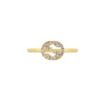 Anello Gucci Interlocking G Con Diamanti - immagine 2