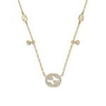 Collana Gucci Interlocking Con Diamanti - immagine 2