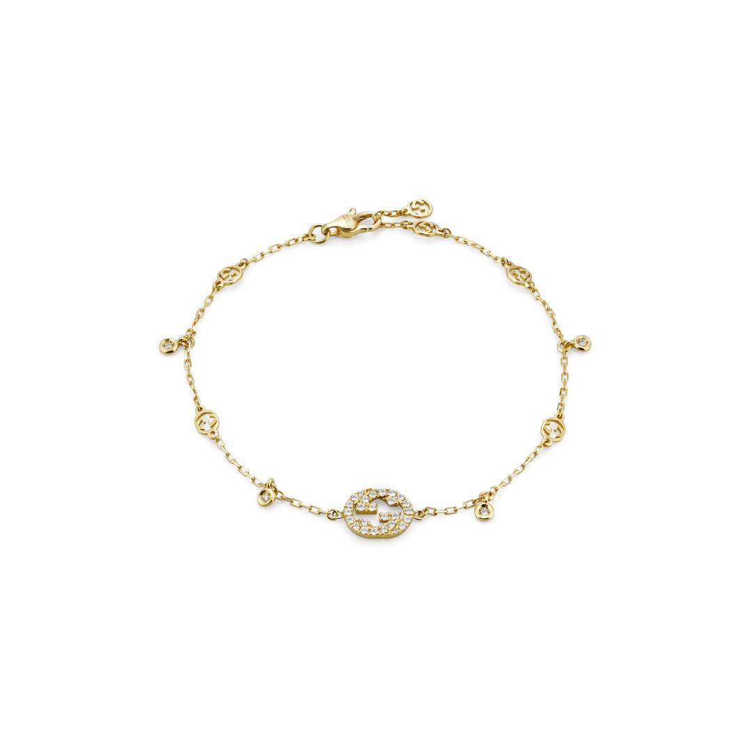 29744 Bracciale Gucci Interlocking con Diamanti - immagine 1
