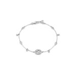 Bracciale Gucci Interlocking Oro Bianco con Diamanti